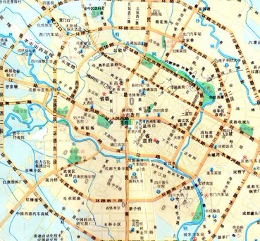 成都市区地图